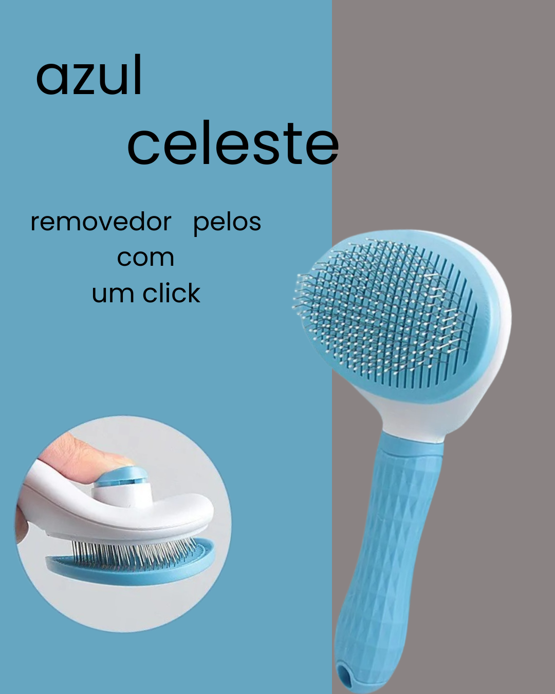 Hora do Carinho: Escova que Limpa e Massageia seu Pet